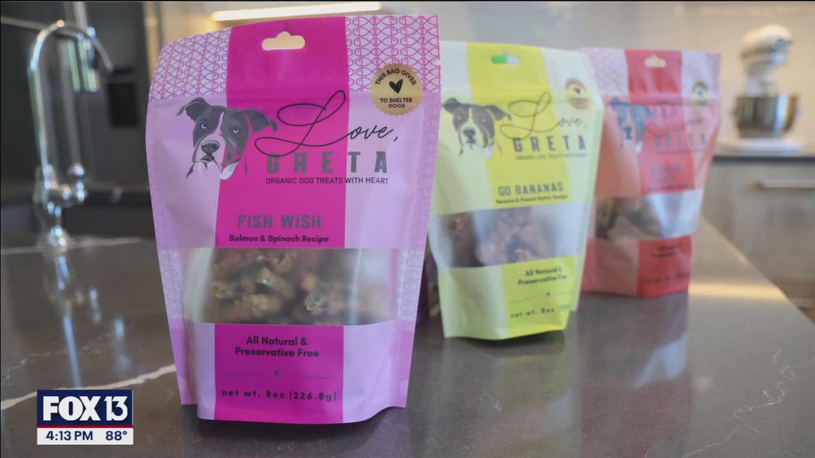 Tampa business making healthy, organic dog treats to support local rescues